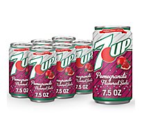 7UP Pomegranate Soda Mini Cans - 6-7.5 Fl. Oz.