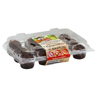 School Safe Chocolate Mini Cupcakes - 10.68 OZ