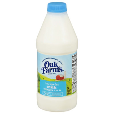 Oak Farms 1% Lowfat Milk - 1 Quart - Image 4