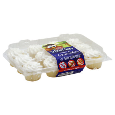 School Safe Vanilla Mini Cupcakes 12 Count - 10.58OZ - Image 1