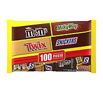M&MS Snickers Twix Milky Way Bulk Chocolate Halloween Candy Assortment - 34.44 Oz