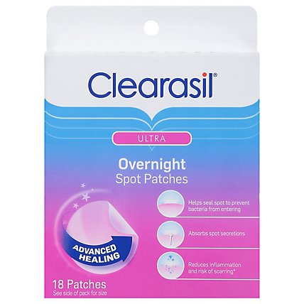 Clearasil Ultra Overnight Spot Patches - 18 CT - Image 3