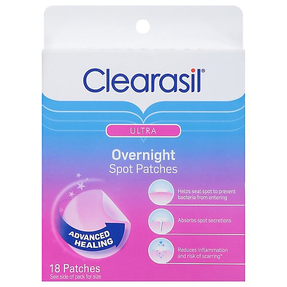 Clearasil Ultra Overnight Spot Patches - 18 CT
