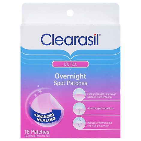 Clearasil Ultra Overnight Spot Patches - 18 CT