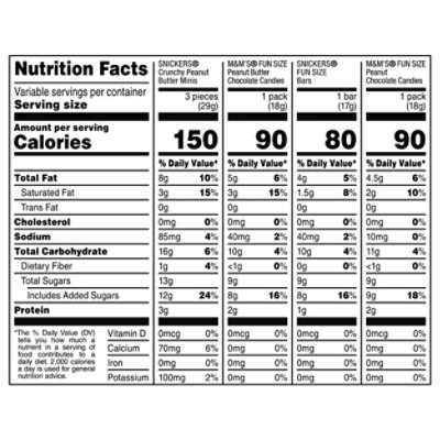 M&M'S And Snickers Peanut And Peanut Butter Assorted Chocolate Halloween Candy 50 Count - 25.91 Oz - Image 4