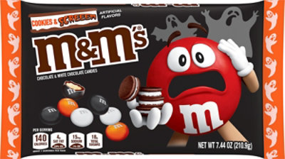 ◆M&M◆ M&MS Cookies & Screem Chocolate Halloween Candy - 7.44 Oz