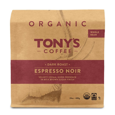 Tony's Coffee Espresso Noir Whole Bean - 24 OZ - Image 1