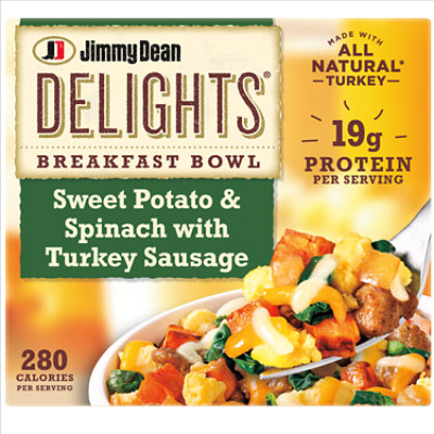 Jimmy Dean Delights Sweet Potato & Spinach W/turkey Sausage Breakfast Bowl - 7 OZ