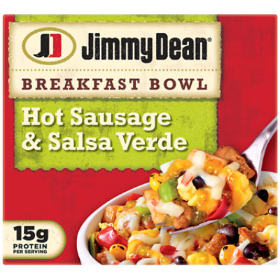 Jimmy Dean Hot Sausage & Salsa Verde Breakfast Bowl - 7 OZ - carrsqc