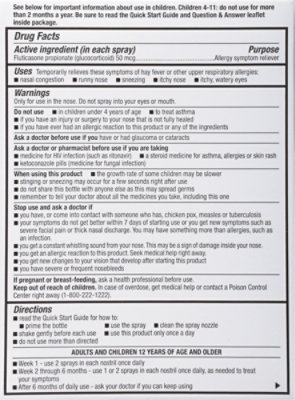 Signature Select/Care Nasal Spray Fluticasone 72 Sprays - .38 FZ - Image 5