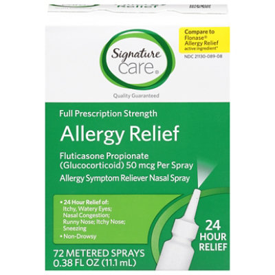 Signature Care Nasal Spray Fluticasone 72 Sprays - .38 FZ