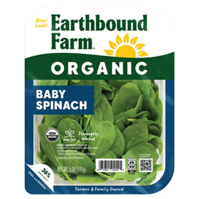 Earthbound Farm Organic Baby Spinach Tray - 5 Oz - Image 1