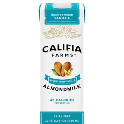 Califia Farms Unsweetened Vanilla Almond Milk - 32 Fl. Oz. - Image 1