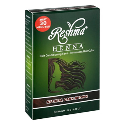 Reshma Henna Hair Color Natural Dark Brown - EA - Safeway