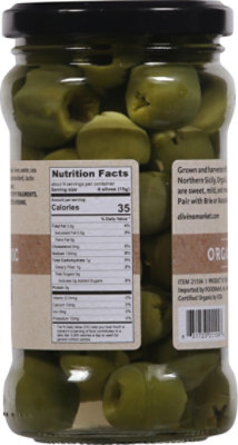 Divina Pitted Castelvetrano Olive Orgnc - 4.9 OZ - Image 6