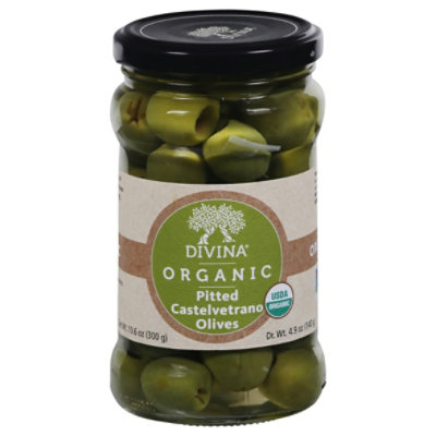 Divina Pitted Castelvetrano Olive Orgnc - 4.9 OZ - Image 1
