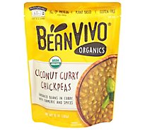 BeanVivo Organic Coconut Curry Chickpea Beans - 10 Oz