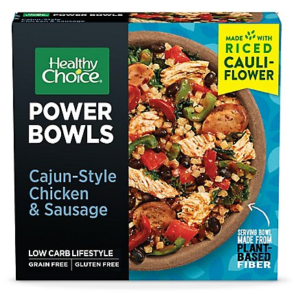 Healthy Choice Power Bowls Cajun Style Chicken And Sausage With Riced Cauliflower Frozen - 9.4 Oz - Image 2
