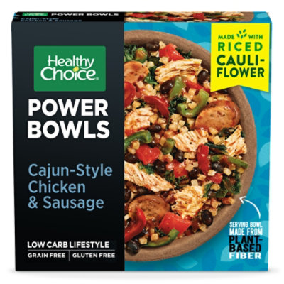 Healthy Choice Power Bowls Cajun Style Chicken And Sausage Frozen Meal - 9.4 Oz - Image 1