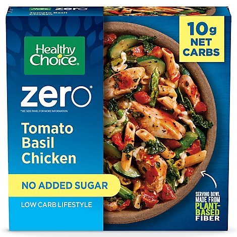 Healthy Choice Zero Tomato Basil Chicken Bowl Low Carb Lifestyle Single - 9.5 OZ