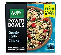 Healthy Choice Power Bowls Greek Style Chicken With Riced Cauliflower Frozen Meal - 9.5 Oz