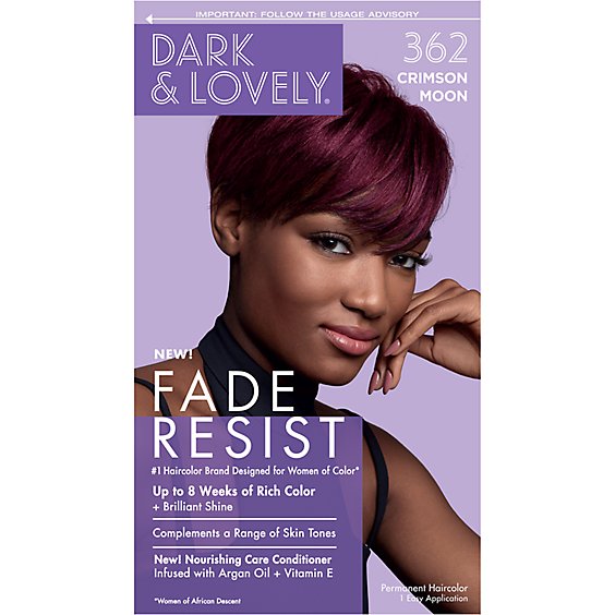 Softsheen Carson Dark and Lovely Fade Resist Rich Conditioning Crimson Hair  Color - 1 Count - Carrs