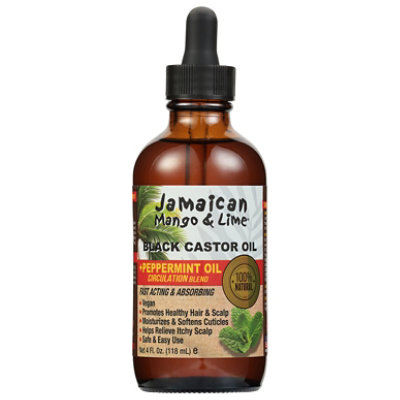 JAMAICAN MANGO & LIME Black Castor Oil [Peppermint] (4oz)