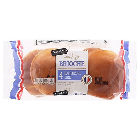 Signature SELECT Brioche Hamburger Buns 7.05 Oz - 4 Count
