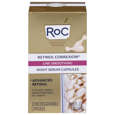 Roc Retinol Correxion Line Smoothing Night Serum - 30 CT