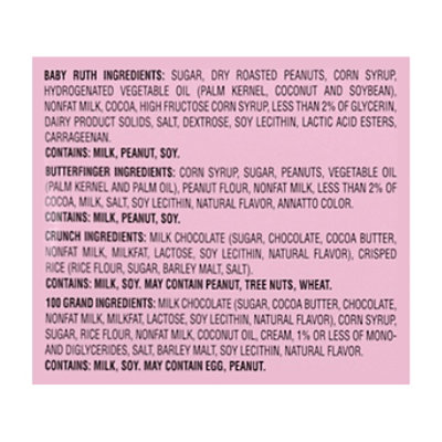 Butterfinger CRUNCH Baby Ruth 100 Grand Assorted Halloween Candy Bars 80 Count - 32.1 Oz - Image 4