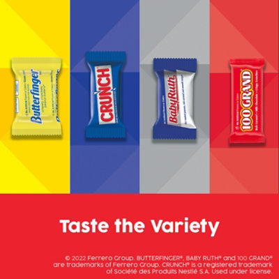 Butterfinger CRUNCH Baby Ruth 100 Grand Assorted Halloween Candy Bars 80 Count - 32.1 Oz - Image 5