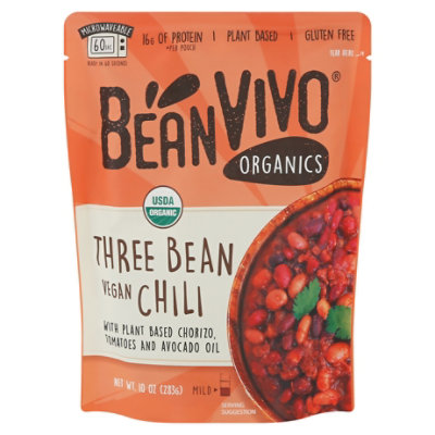 BeanVivo Organic Vegan Chili Three Bean - 10 Oz - Image 3