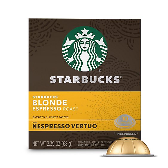 Starbucks Blonde Espresso Roast Coffee Capsules for Nespresso