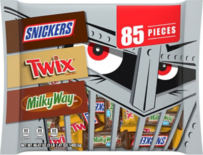 Snickers Twix & Milky Way Chocolate Variety Pack Halloween Candy Bars 85 Count - 49.47 Oz - Image 2