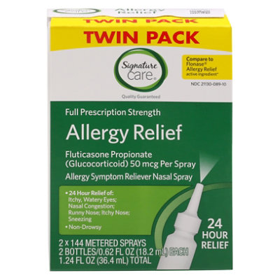 Signature Select/Care Nasal Spray Fluticasone 2pk 288 Sprays - 1.24 FZ - Image 4