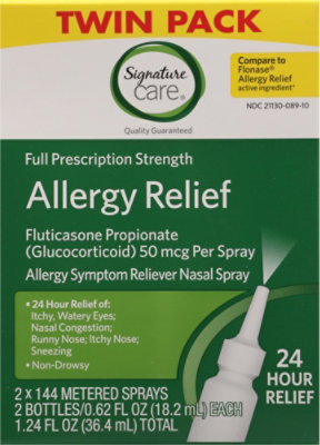 Signature Select/Care Nasal Spray Fluticasone 2pk 288 Sprays - 1.24 FZ - Image 2