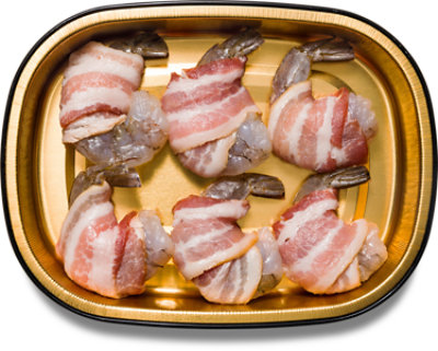 ReadyMeal Bacon Wrapped Shrimp - 1 Lb - Image 1