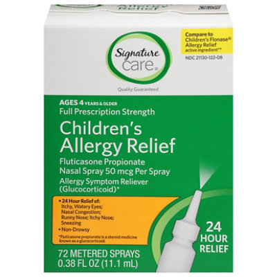 Signature Select/Care Fluticasone Childrens Nasal Spray 72 Sprays - .38 FZ - Image 3