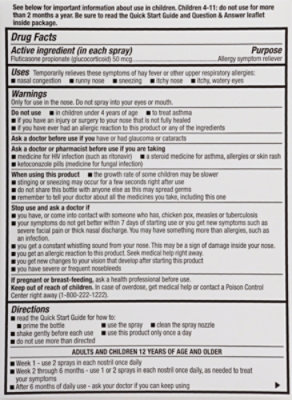 Signature Select/Care Fluticasone Childrens Nasal Spray 72 Sprays - .38 FZ - Image 5