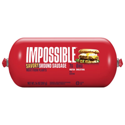 Impossible Savory Sausage Plant Based - 14 OZ - Vons