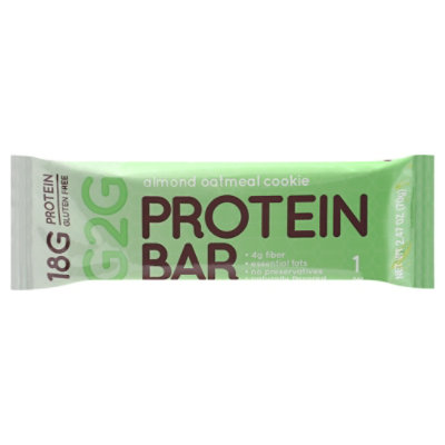 G2g Protein Bar Almond Oatmeal Cookie - 2.47 OZ