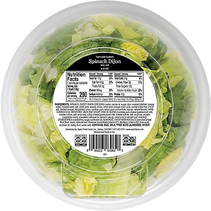 Taylor Farms Spinach Dijon Salad Bowl - 4.9 Oz - Image 6