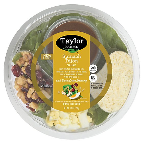 Taylor Farms Spinach Dijon Salad Bowl - 4.9 Oz