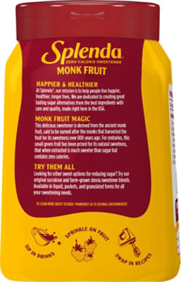 Splenda Monk Fruit Zero Cal Sweetener - 19 OZ - Image 6