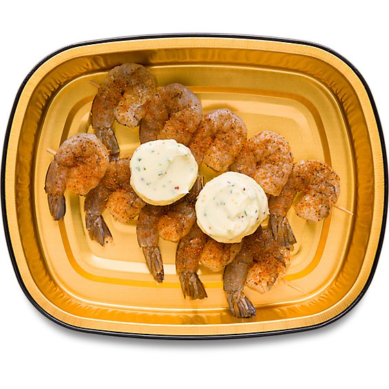 ReadyMeal Shrimp Skewers With Garlic Butter - 1 Lb