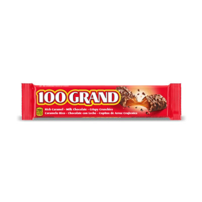 100 Grand Crispy Milk Chocolate with Caramel Full Size Candy Bar - 1.5 Oz - Image 2