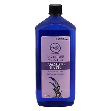 Signature Care Lavender Foaming Bubble Bath Soap - 34 Oz - Image 2