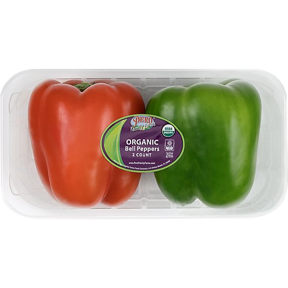 Pero Peppers Green/red Tray Mixed Organic - 1.35 LB