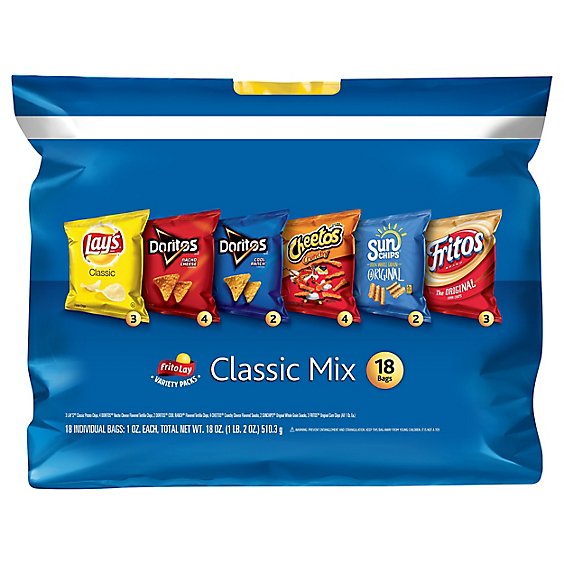 Frito Lay Snacks Classic Mix Bag - 18-1 Oz