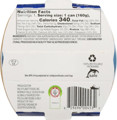 Wild Planet Tuna White Bean Salad - 5.6 OZ - Image 5